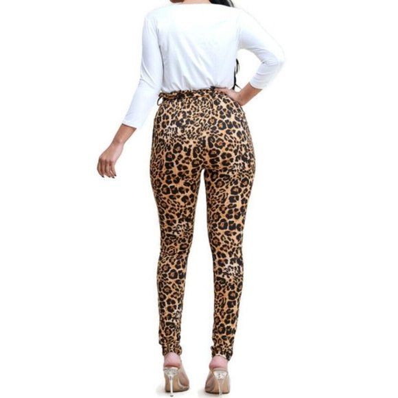 Faith Hope Love Ivory Top Leopard Pant 2 Piece Set - Picture 4 of 5